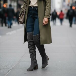 Lucky Brand Ramsden Over The Knees Suede Boots